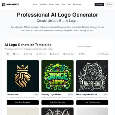 Logomate AI Logo Generator