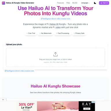 Generador de videos de Kungfu con Hailuo AI