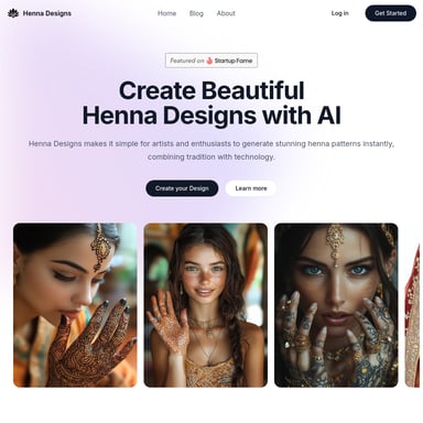 Henna Designs - Maak prachtige henna ontwerpen met AI