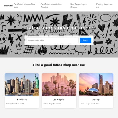 Лучшие тату-салоны в Нью-Йорке, Лос-Анджелесе и Чикаго