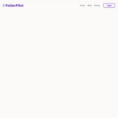 FolderPilot: AI-Powered File Management Solution