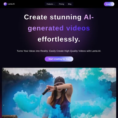 Lanta AI: Effortlessly Create Stunning AI-Generated Videos