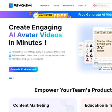 PSYCHE AI: Create Engaging AI-Generated Videos in Minutes