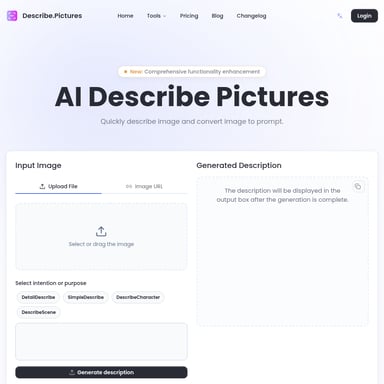 AI Describe Pictures — инструмент описания изображений