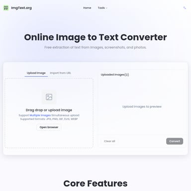 Online Bild-zu-Text Converter