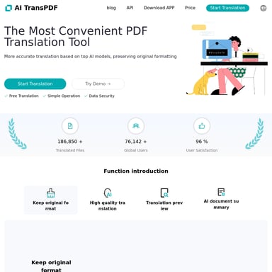 AI TransPDF - Outil de traduction PDF de qualité supérieure