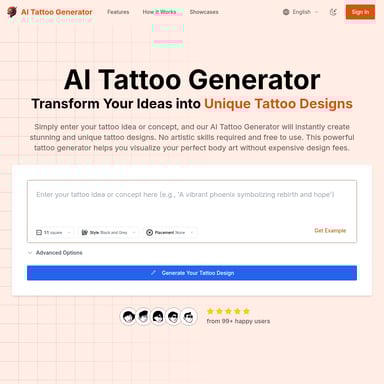 Générateur de Tatouage IA