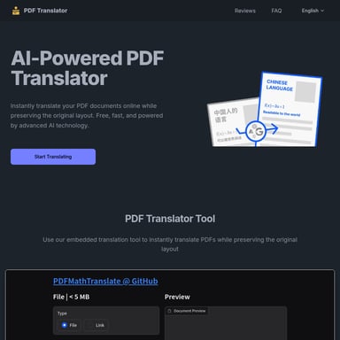 AI-Powered PDF Translator