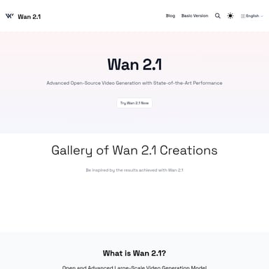 Wan 2.1 - Advanced Open-Source Video Generation Model