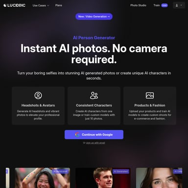 AI 人物生成器 - 轻松生成个性化虚拟人物