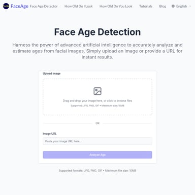 FaceAge - AI-Powered Face Age Detection