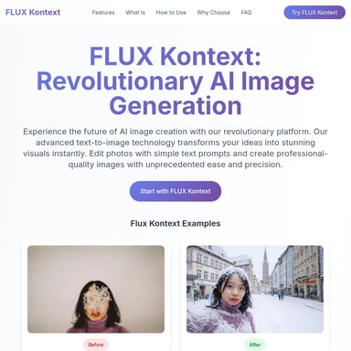 FLUX Kontext: 혁신적인 AI 이미지 생성 플랫폼