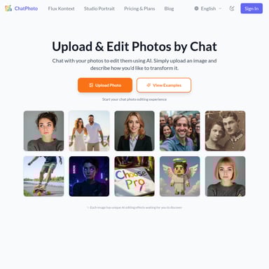 Chat Photo — ИИ-фоторедактор с разговорным интерфейсом