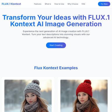FLUX.1 Kontext - Advanced AI Text-to-Image Generation Tool