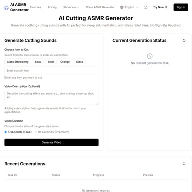 AI ASMR Generator: Create Soothing ASMR Content Instantly