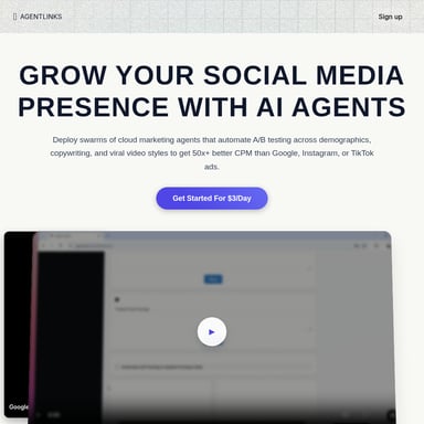 AGENTLINKS: AI-Driven Social Media Marketing Solution