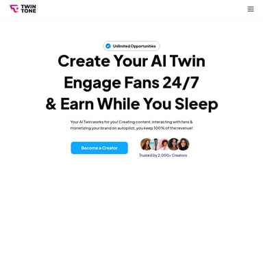AI Twin for Creators: Automate Content, Engage Fans, Earn Revenue