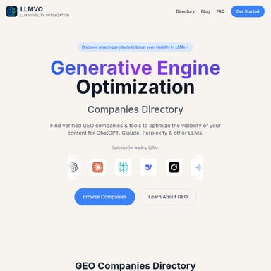 LLM Visibility Optimization (LLMVO)