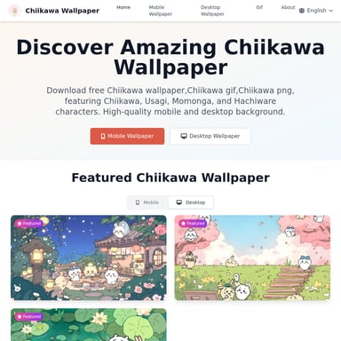 Fondo de Pantalla Chiikawa