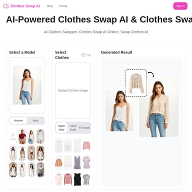 Clothes Swap AI - AI-Powered Virtual Try-On Platform