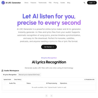 Generador de LRC AI: Herramienta Inteligente para Crear Archivos de Letras