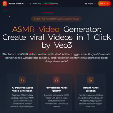 AI-Powered ASMR Video Generation