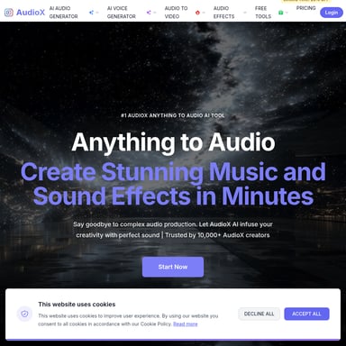 AudioX - AI Audio Generator and Converter