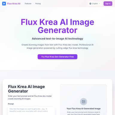 Flux Krea AI Image Generator