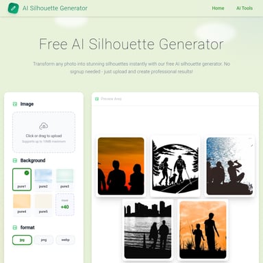 AI Silhouette Generator - Create Stunning Silhouettes Instantly