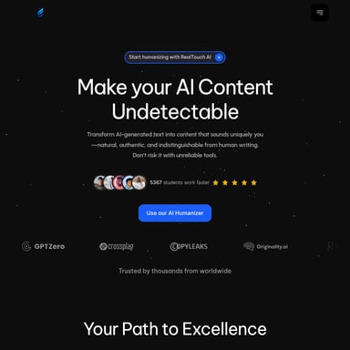 RealTouch AI: AI 콘텐츠를 인간처럼 변환하는 도구