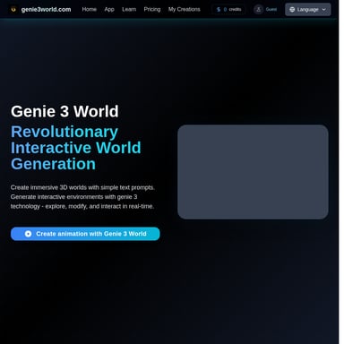 Genie 3 World: Революционная генерация интерактивных миров