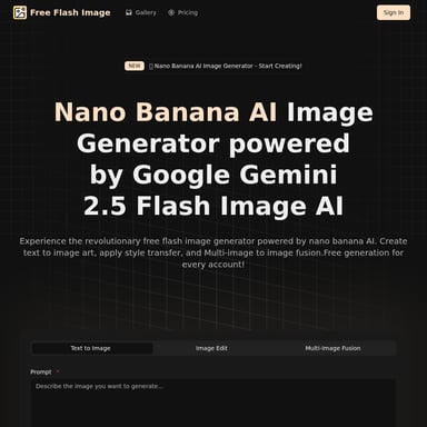 Free Flash Image - AI Image Generation Tool