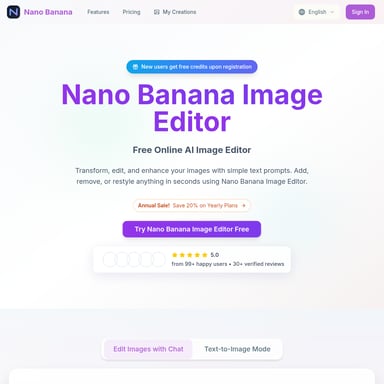 Nano Banana AI Beeldbewerker