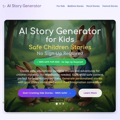 AI Story Generator for Kids – Safe Personalized Bedtime Stories