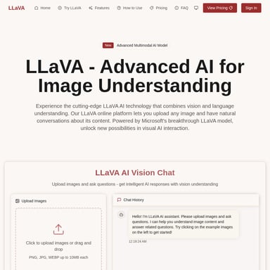 LLaVA AI - Geavanceerd multimodaal model voor beeldbegrip