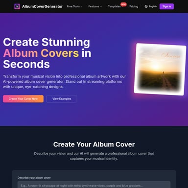 AI Album Cover Generator for Stunning Artwork