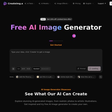 Createimg.ai - Générateur d'Images AI Gratuit