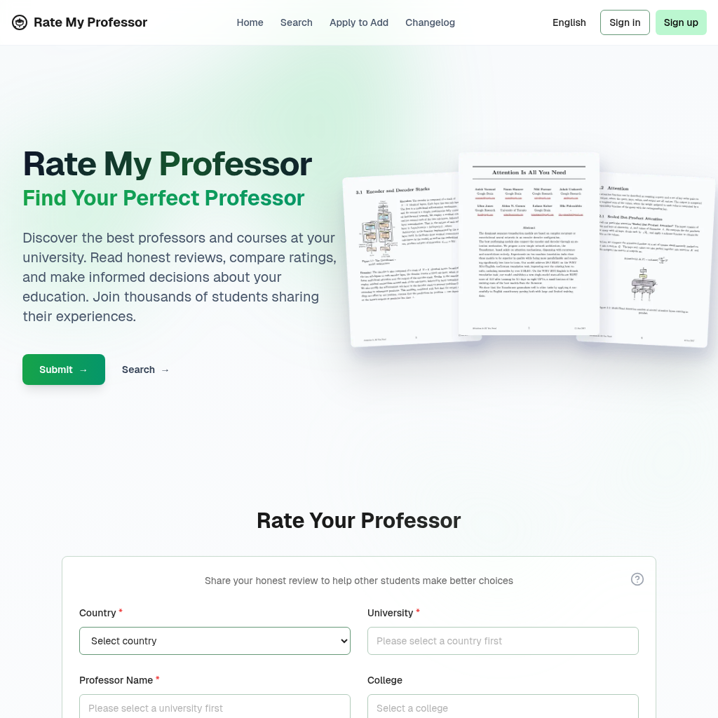Rate My Professor - Honest Student Reviews for College Professors