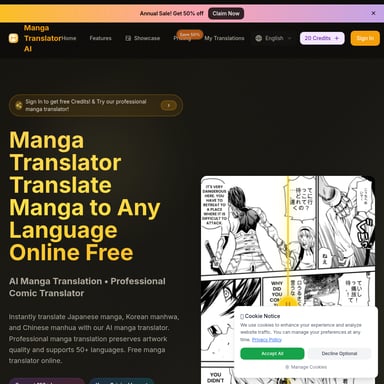 Manga Translator AI – KI-Übersetzung für Manga und Comics