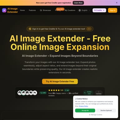 AI Image Extender - Gratis online afbeeldingsuitbreiding