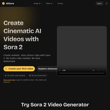 AiSora - AI-Powered Cinematic Video Generator
