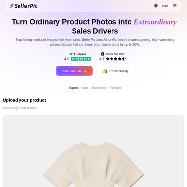SellerPic - KI-gestützte Produktvisualisierungen für E-Commerce