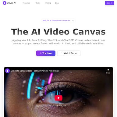 Crevas AI: The Ultimate AI Video Canvas