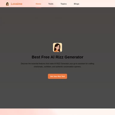 AI RIZZ Generator - Personalized Conversation Starter Tool