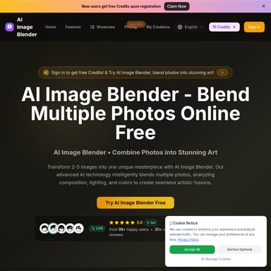 AI Image Blender  - Генератор Изображений AI Tool Screenshot