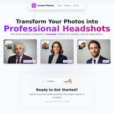 Instant Photos - 사진 및 이미지 편집 AI Tool Screenshot