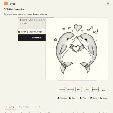 Tatted - Produktywność AI Tool Screenshot