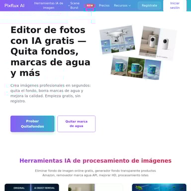 Pixflux.AI - Edycja Zdjęć i Obrazów AI Tool Screenshot