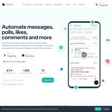 TikTask - 생산성 AI Tool Screenshot