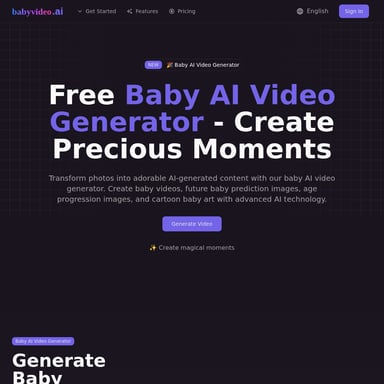 babyvideo - Vidéo AI Tool Screenshot
